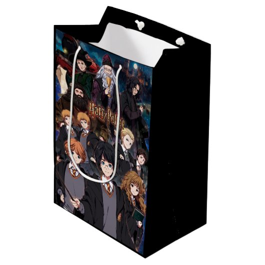 Sac Cadeau Moyen HARRY POTTER™ Ensemble de la scène d'anime (Devant Angle)
