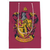 Sac Cadeau Moyen Harry Potter | Gryffindor Crest Gold et Rouge (Dos)