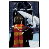 Sac Cadeau Moyen HARRY POTTER™ & Hedwig dans la neige (Devant)