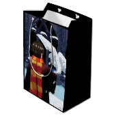 Sac Cadeau Moyen HARRY POTTER™ & Hedwig dans la neige (Dos Angle)