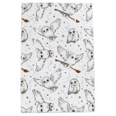 Sac Cadeau Moyen Harry Potter | Hedwig Motif - Baby shower (Devant)