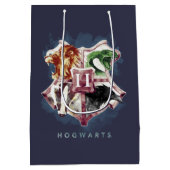 Sac Cadeau Moyen Harry Potter | HOGWARTS™ Crest Aquarelle (Dos)