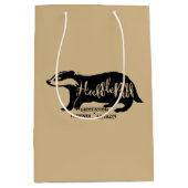 Sac Cadeau Moyen Harry Potter | HUFFLEPUFF™ Silhouette Typographie (Devant)
