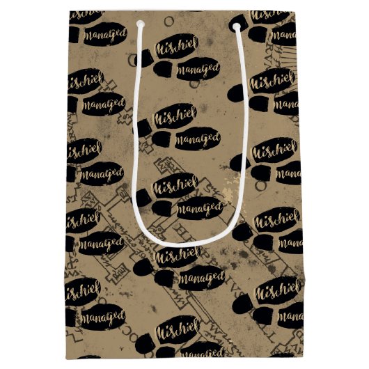 Sac Cadeau Moyen Harry Potter | MISCHIEF MANAGED™ Mappage Empreinte (Dos)
