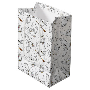 Sac Cadeau Moyen Harry Potter Motif Hedwig - Baby Shower