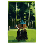 Sac Cadeau Moyen HARRY POTTER™, Ron, & Hermione à Hagrid's Hut (Dos)