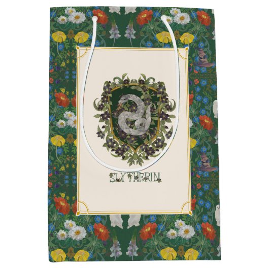 Sac Cadeau Moyen HARRY POTTER™ | SLYTHERIN™ Crest (Devant)