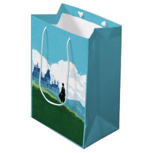 Sac Cadeau Moyen HARRY POTTER™ Surplombant le château HOGWARTS™