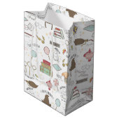 Sac Cadeau Moyen HARRY POTTER™ Tiny Magic Pattern (Devant Angle)