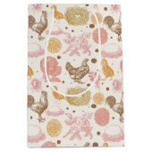 Sac Cadeau Moyen Hatching Bientôt Poulet Flore modèle (Devant)