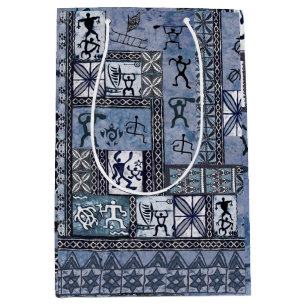 Sac Cadeau Moyen Hawaiian Paddleman Petroglyph