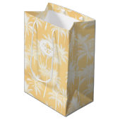 Sac Cadeau Moyen Hawaiian Palm Tree Silhouette Motif Gold ID1093 (Devant Angle)