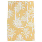 Sac Cadeau Moyen Hawaiian Palm Tree Silhouette Motif Gold ID1093 (Dos)