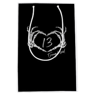 Sac Cadeau Moyen Heart Skeleton Main Classic