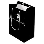 Sac Cadeau Moyen Heartbeat (Devant Angle)