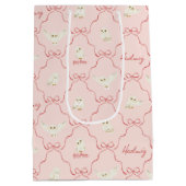 Sac Cadeau Moyen Hedwig Pink Ribbon Pattern (Dos)