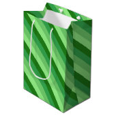 Sac cadeau moyen Herbe verte (Devant Angle)