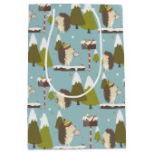 Sac Cadeau Moyen Hérisson de Noël amusant Enfants (Devant)