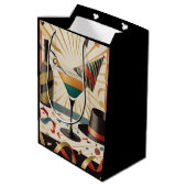 Sac Cadeau Moyen Heure Cocktail Mi-Siècle - Nouvel An (Dos Angle)