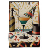 Sac Cadeau Moyen Heure Cocktail Mi-Siècle - Nouvel An (Dos)