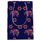 SAC CADEAU MOYEN HEUREUX DIWALI INDIA INDIAN ELEPHANT MANDALA (Devant)