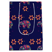 SAC CADEAU MOYEN HEUREUX DIWALI INDIA INDIAN ELEPHANT MANDALA (Dos)