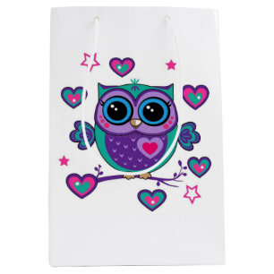Sac Cadeau Moyen Hibou