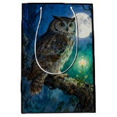 Sac Cadeau Moyen Hibou (Devant)