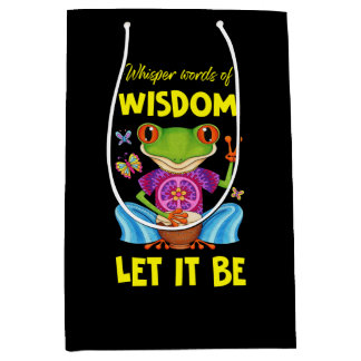 Sac Cadeau Moyen Hippie Let It Be Frog