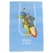 Sac Cadeau Moyen Hippocampe Fusée (Dos)