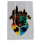Sac Cadeau Moyen HoGWARTS™ Castle Crest House Insigne de fierté (Dos)