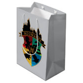 Sac Cadeau Moyen HoGWARTS™ Castle Crest House Insigne de fierté (Dos Angle)