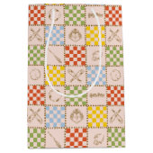 Sac Cadeau Moyen HOGWARTS™ QUIDDITCH™ Team Checker Pattern (Devant)