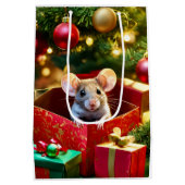 Sac Cadeau Moyen Holiday Blessings Mouse Christmas Gift Bags (Dos)