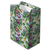 Sac Cadeau Moyen Holiday Christmas Tree Ornaments (Dos Angle)