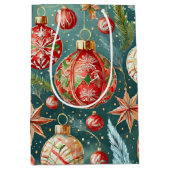 Sac Cadeau Moyen Holiday Ornaments  (Devant)