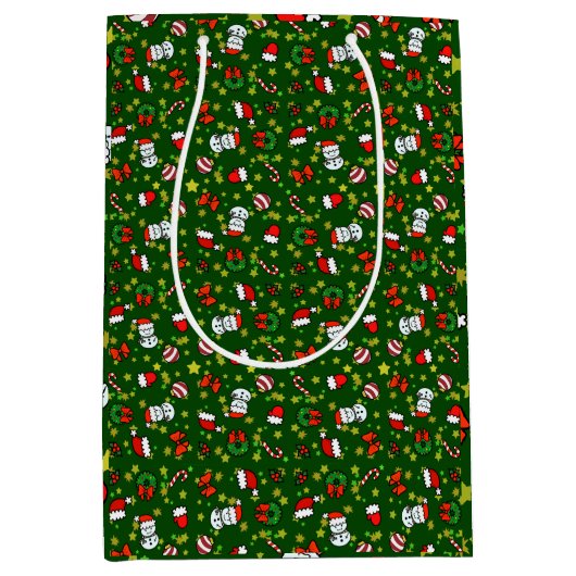 Sac Cadeau Moyen Holiday Snowman (Devant)