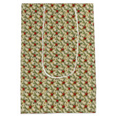 Sac Cadeau Moyen Holly and Evergreens (Dos)