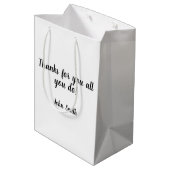 Sac Cadeau Moyen Homme Pasteur Anniversaire Anniversaire en faveur (Dos Angle)