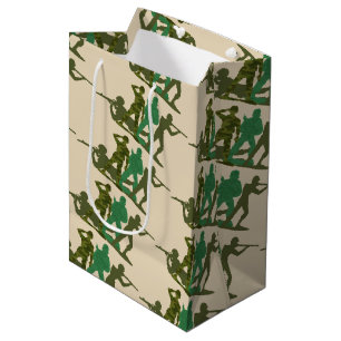 Sac Cadeau Moyen Hommes d'action de l'Armée verte