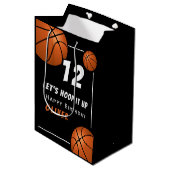 Sac Cadeau Moyen Hoop it up Basketball Anniversaire de enfant sport (Devant Angle)