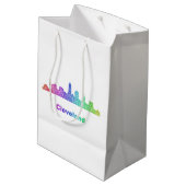 Sac Cadeau Moyen Horizon de Cleveland d'arc-en-ciel (Dos Angle)