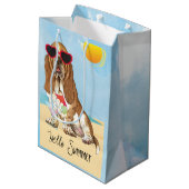 Sac Cadeau Moyen Hound Basset été (Dos Angle)