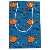 Sac Cadeau Moyen Hourra pour le motif de poissons (Devant)