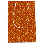 Sac Cadeau Moyen Houx doré (Devant)