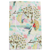 Sac Cadeau Moyen Hummingbirds Teacups Floral Spring Garden (Devant)