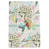 Sac Cadeau Moyen Hummingbirds Teacups Floral Spring Garden (Dos)