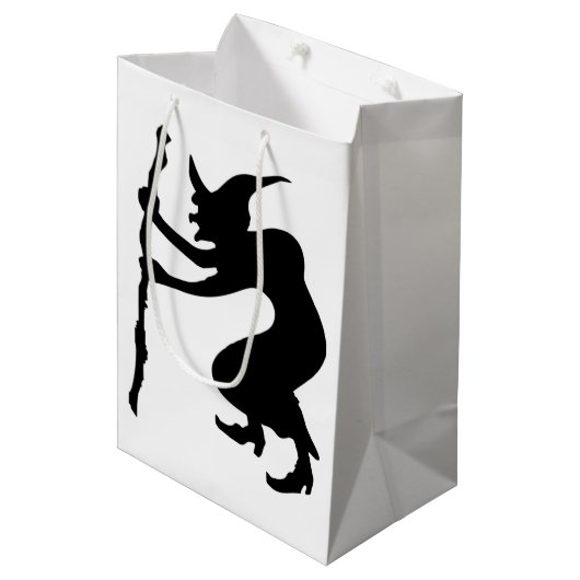 SAC CADEAU MOYEN HUNCHBACK HALLOWEEN WITCH (Devant Angle)