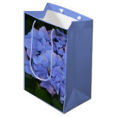 Sac Cadeau Moyen Hydrangea macrophylla violette rustique (Devant Angle)