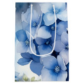 Sac Cadeau Moyen Hydrangea Pâques Pervenche (Dos)